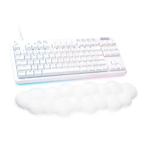 Logitech G 920-010422 teclado Juego USB QWERTY Internacional de EE.UU. Blanco