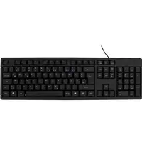 Inter-Tech K-118 teclado Oficina USB QWERTZ Alemán Negro