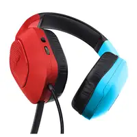 Trust GXT 416S Zirox Auriculares Alámbrico Diadema Juego Negro, Cian, Rojo