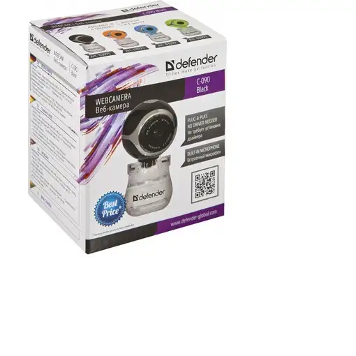 Defender C-090 cámara web 0,3 MP USB 2.0 Negro