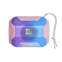 Mars Gaming MSBAXP, Altavoz Bluetooth RGB, Compacto,10W, USB/MicroSD/Radio, Rosa