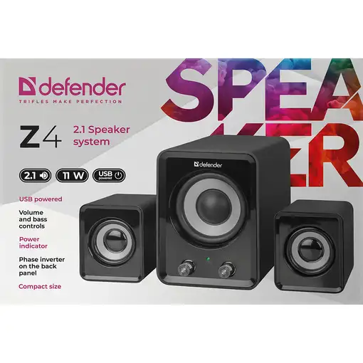 Defender Z4 Negro Alámbrico 11 W