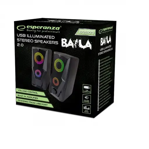 Esperanza BAILA Negro Alámbrico 6 W