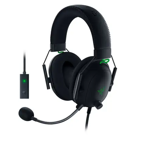 Razer Blackshark V2 Auriculares Alámbrico Diadema Juego Negro, Verde