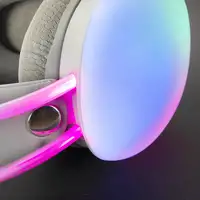 Mars Gaming MH-GLOW Rosa, Auriculares 360° Full Chroma RGB Flow, Micrófono Cancela