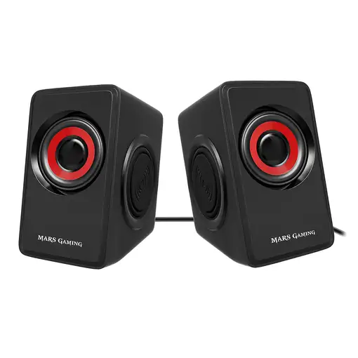 Mars Gaming MS1, altavoces 10W, subwoofer, Jack 3.5mm, Pc/Mac/smartphone/tablet