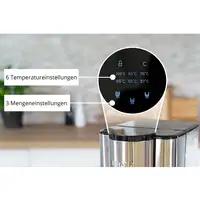 Unold Ava tetera eléctrica 2,5 L 2600 W Negro, Plata