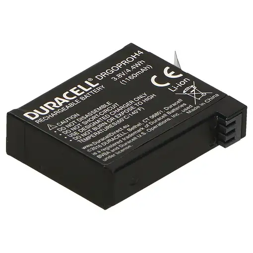 Duracell DRGOPROH4 batería para cámara/grabadora Ión de litio 1160 mAh