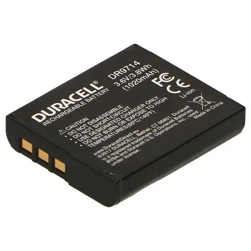 Duracell DR9714 batería para cámara/grabadora Ión de litio 1020 mAh