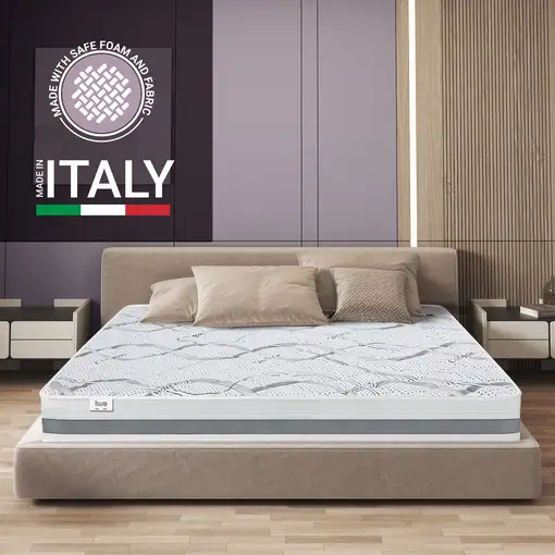 The White Stone Colchón Carbon Individual 85x195 Memory|H25cm|M. in Italy