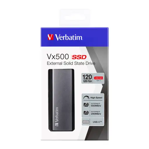 Verbatim SSD externo Vx500 SSD USB 3.1 Gen 2 120GB