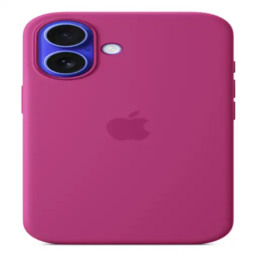 Apple Funda de silicona con MagSafe para el iPhone 16 - Fucsia
