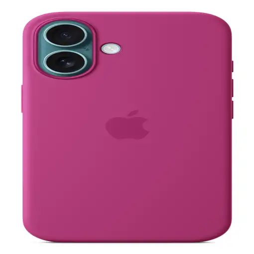 Apple Funda de silicona con MagSafe para el iPhone 16 - Fucsia