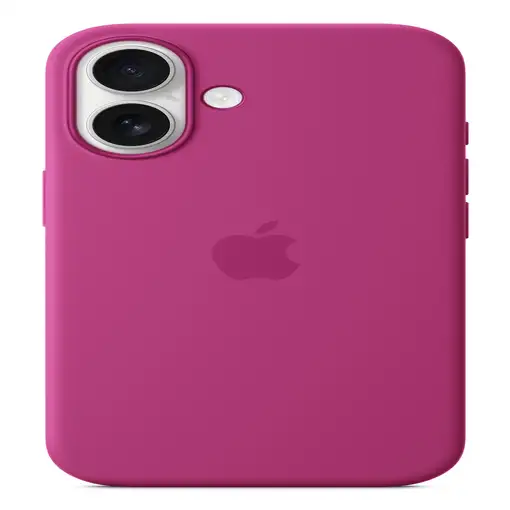 Apple Funda de silicona con MagSafe para el iPhone 16 - Fucsia