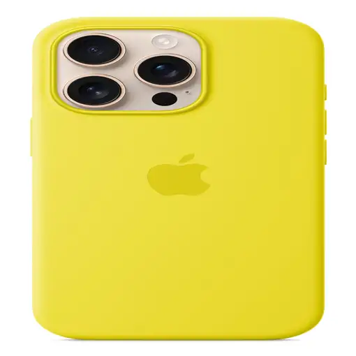 Apple Funda de silicona con MagSafe para el iPhone 16 Pro - Amarillo carambola