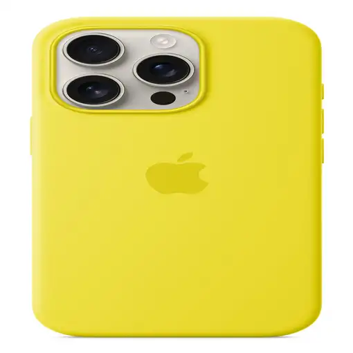 Apple Funda de silicona con MagSafe para el iPhone 16 Pro - Amarillo carambola