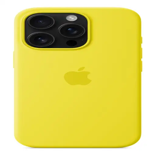 Apple Funda de silicona con MagSafe para el iPhone 16 Pro - Amarillo carambola