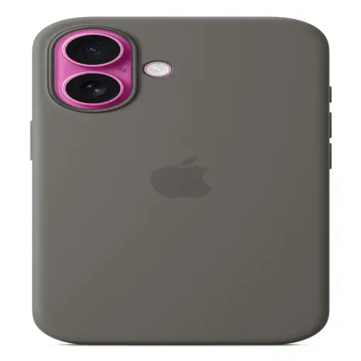 Apple Funda de silicona con MagSafe para el iPhone 16 - Gris piedra