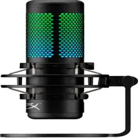 Micrófono USB HyperX QuadCast S (negro-gris) - iluminación RGB