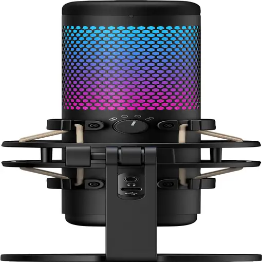 Micrófono USB HyperX QuadCast S (negro-gris) - iluminación RGB