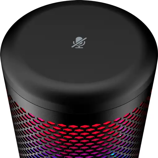 Micrófono USB HyperX QuadCast S (negro-gris) - iluminación RGB