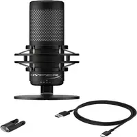 Micrófono USB HyperX QuadCast S (negro-gris) - iluminación RGB
