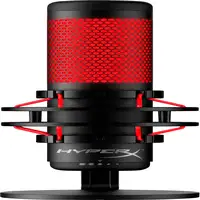Micrófono USB HyperX QuadCast (negro-rojo) - iluminación roja