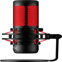 Micrófono USB HyperX QuadCast (negro-rojo) - iluminación roja
