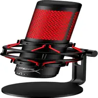 Micrófono USB HyperX QuadCast (negro-rojo) - iluminación roja