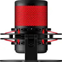 Micrófono USB HyperX QuadCast (negro-rojo) - iluminación roja