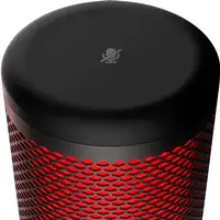 Micrófono USB HyperX QuadCast (negro-rojo) - iluminación roja