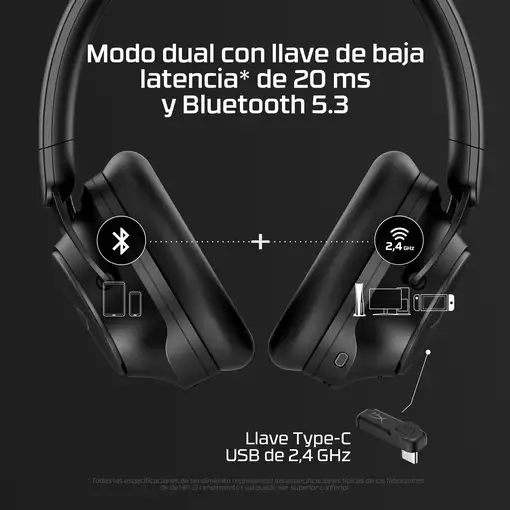 HyperX Cloud MIX 2 - Auriculares gaming (Negro)