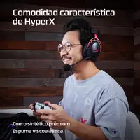 HyperX Cloud Alpha - Auriculares inalámbricos gaming (negro y rojo)