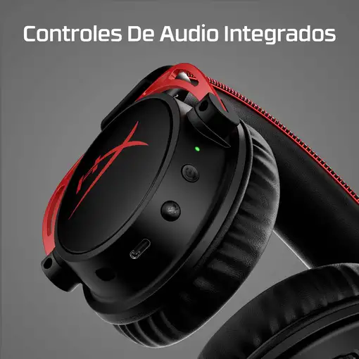 HyperX Cloud Alpha - Auriculares inalámbricos gaming (negro y rojo)