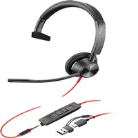 POLY Auriculares monoaurales Blackwire 3315 con certificación Microsoft Teams USB-