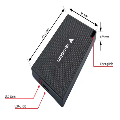Verbatim 32031 unidad externa de estado sólido 1 TB USB Tipo C USB 3.2 Gen 2x2 Gri