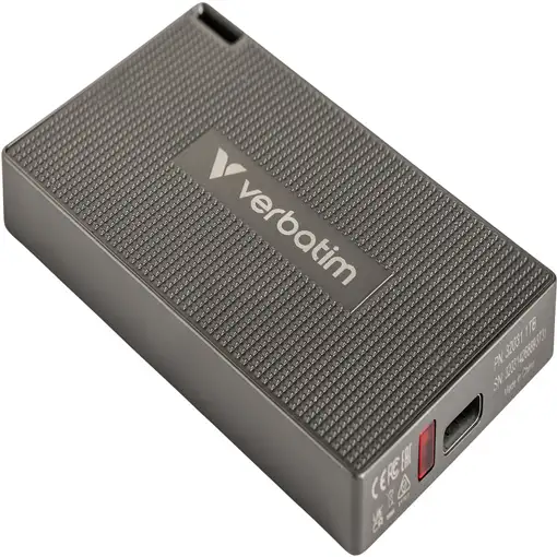 Verbatim 32031 unidad externa de estado sólido 1 TB USB Tipo C USB 3.2 Gen 2x2 Gri