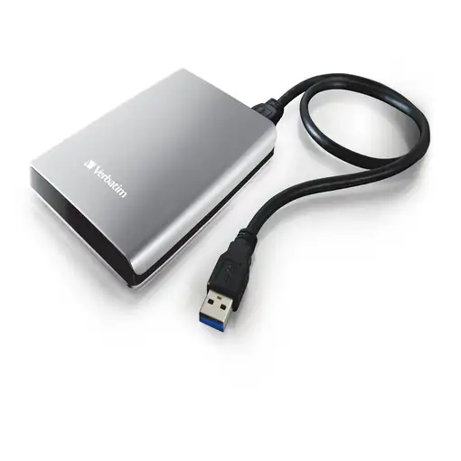 Verbatim Disco Duro Portátil Store 'n' Go USB 3.0 de 2 TB en color Plateado