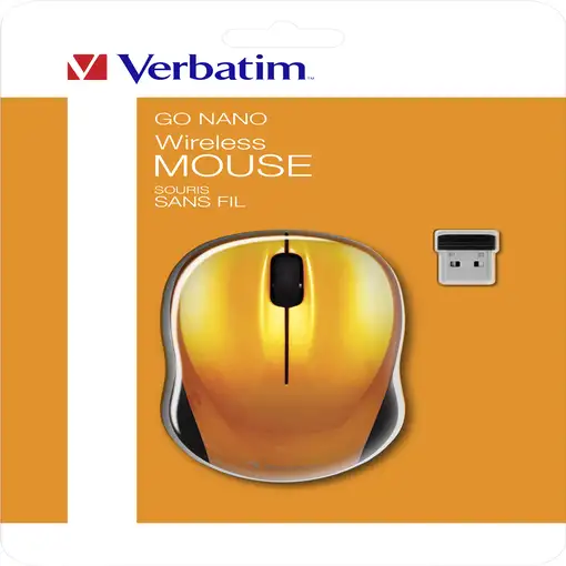 Verbatim Go Nano ratón Oficina Ambidextro RF inalámbrico 1600 DPI