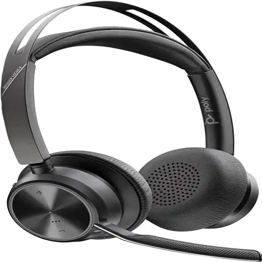 POLY Auriculares Voyager Focus 2 USB-C con soporte de carga