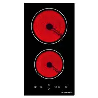 SCHNEIDER Placa Vitrocerámica dominó, 2 zonas de cocción, 30 cm, 3000 W integrable