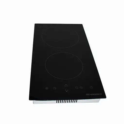 SCHNEIDER Placa Vitrocerámica dominó, 2 zonas de cocción, 30 cm, 3000 W integrable