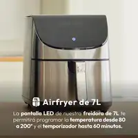 MasterPro ROCKET 700 - Freidora de Aire - 12 Programas