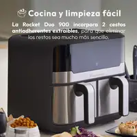 MasterPro Rocket Duo 900 Freidora de aire Color Negro