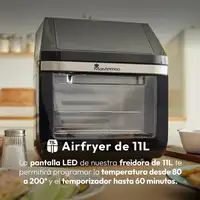 MasterPro ROCKET 1100 Freidora de aire caliente y mini horno