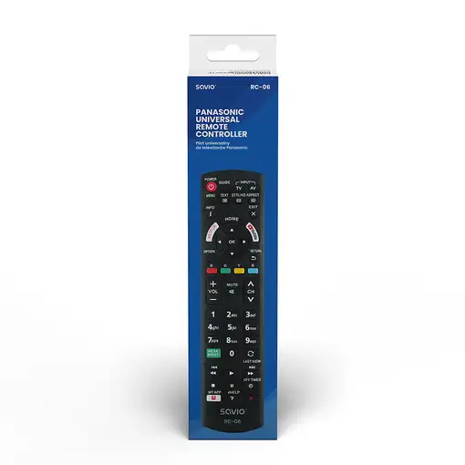 Savio RC-06 do TV Panasonic mando a distancia IR inalámbrico Botones