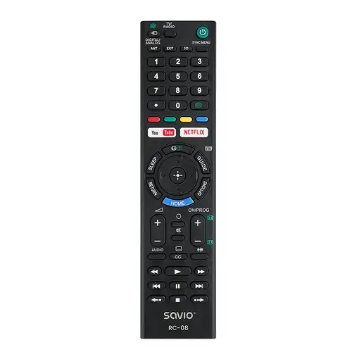 Savio RC-08 mando a distancia TV Botones