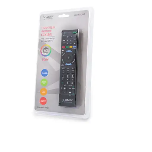 Savio RC-08 mando a distancia TV Botones