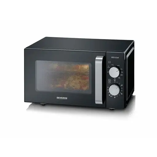 Severin MW 7762 microondas Negro, Acero inoxidable Microondas con grill Encimera 2