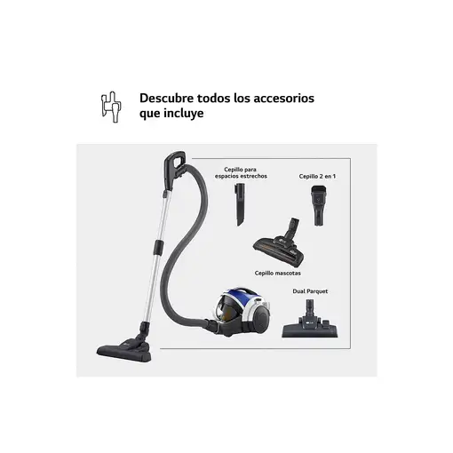 LG VK8506NHAC aspiradora 1,2 L Secar 650 W Sin bolsa